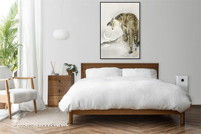 Plakat  Roaring Tiger, Koson Japoński Vintage do Salonu