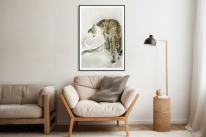 Plakat  Roaring Tiger, Koson Japoński Vintage do Salonu