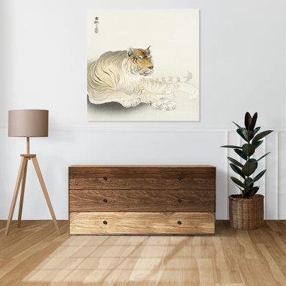Obraz  Tiger, Koson Japoński Vintage do Salonu