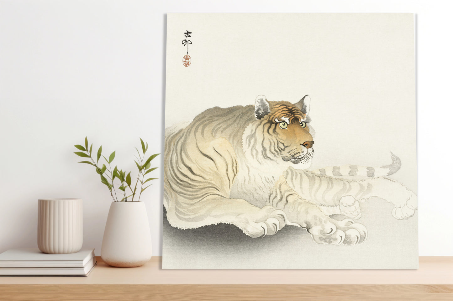 Obraz  Tiger, Koson Japoński Vintage do Salonu