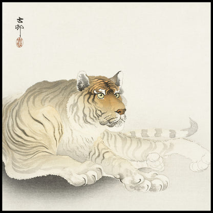 Plakat  Tiger, Koson Japoński Vintage do Salonu