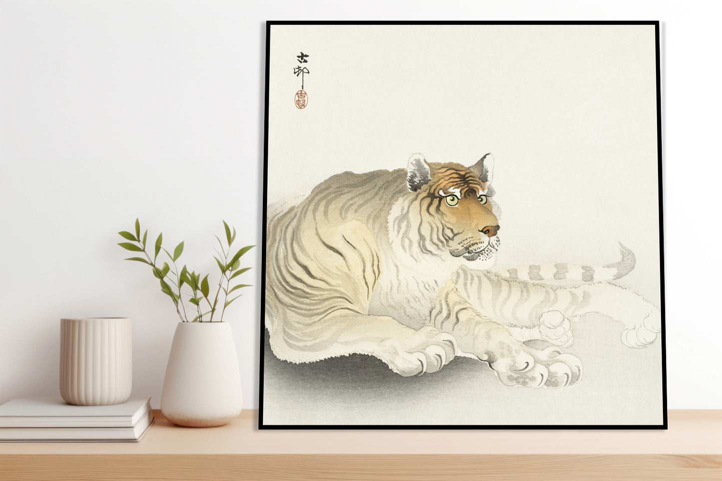 Plakat  Tiger, Koson Japoński Vintage do Salonu