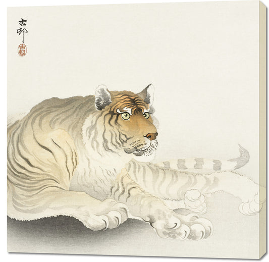 Obraz  Tiger, Koson Japoński Vintage do Salonu
