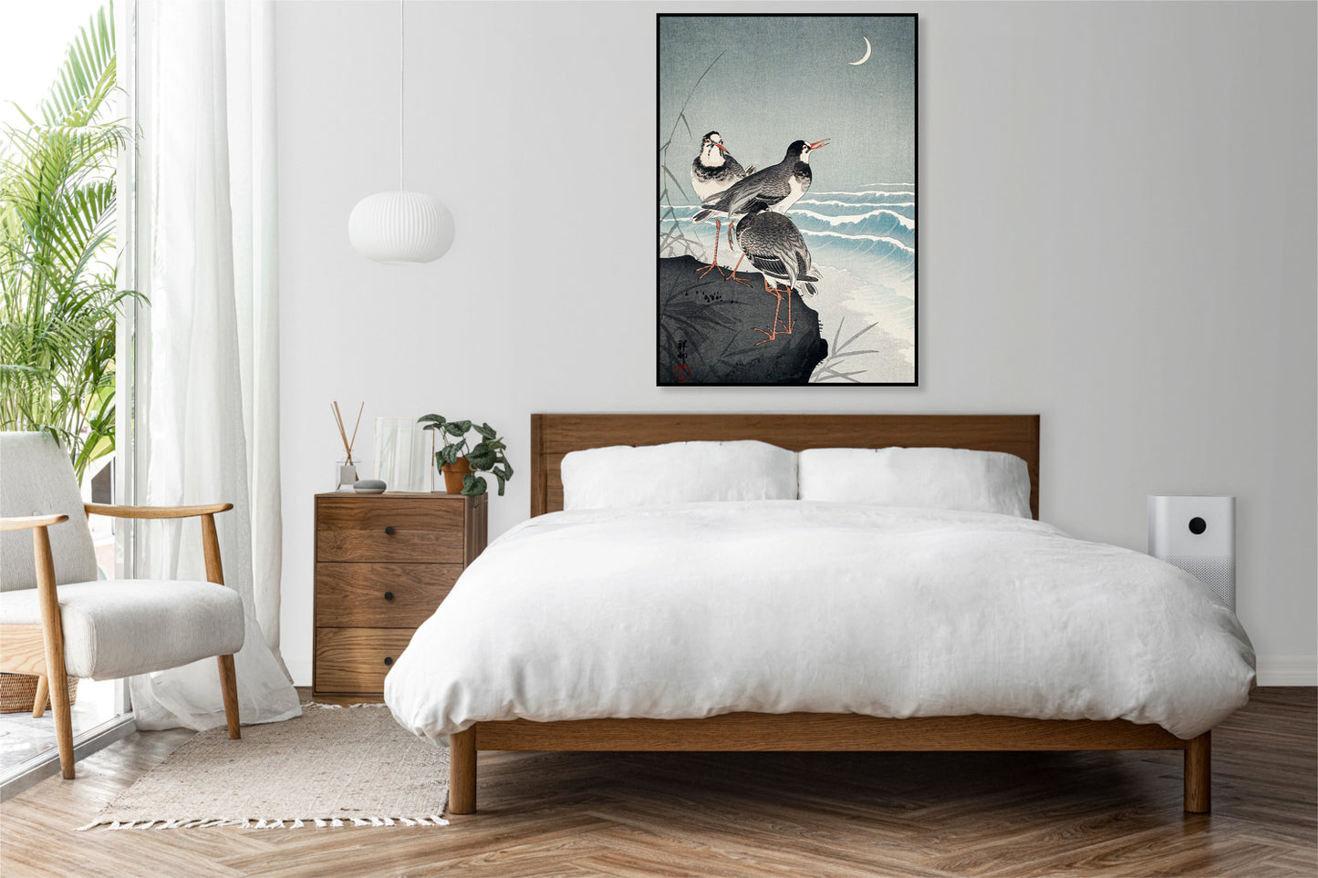Plakat  Snipes at the Shore, Koson Japoński Vintage do Salonu
