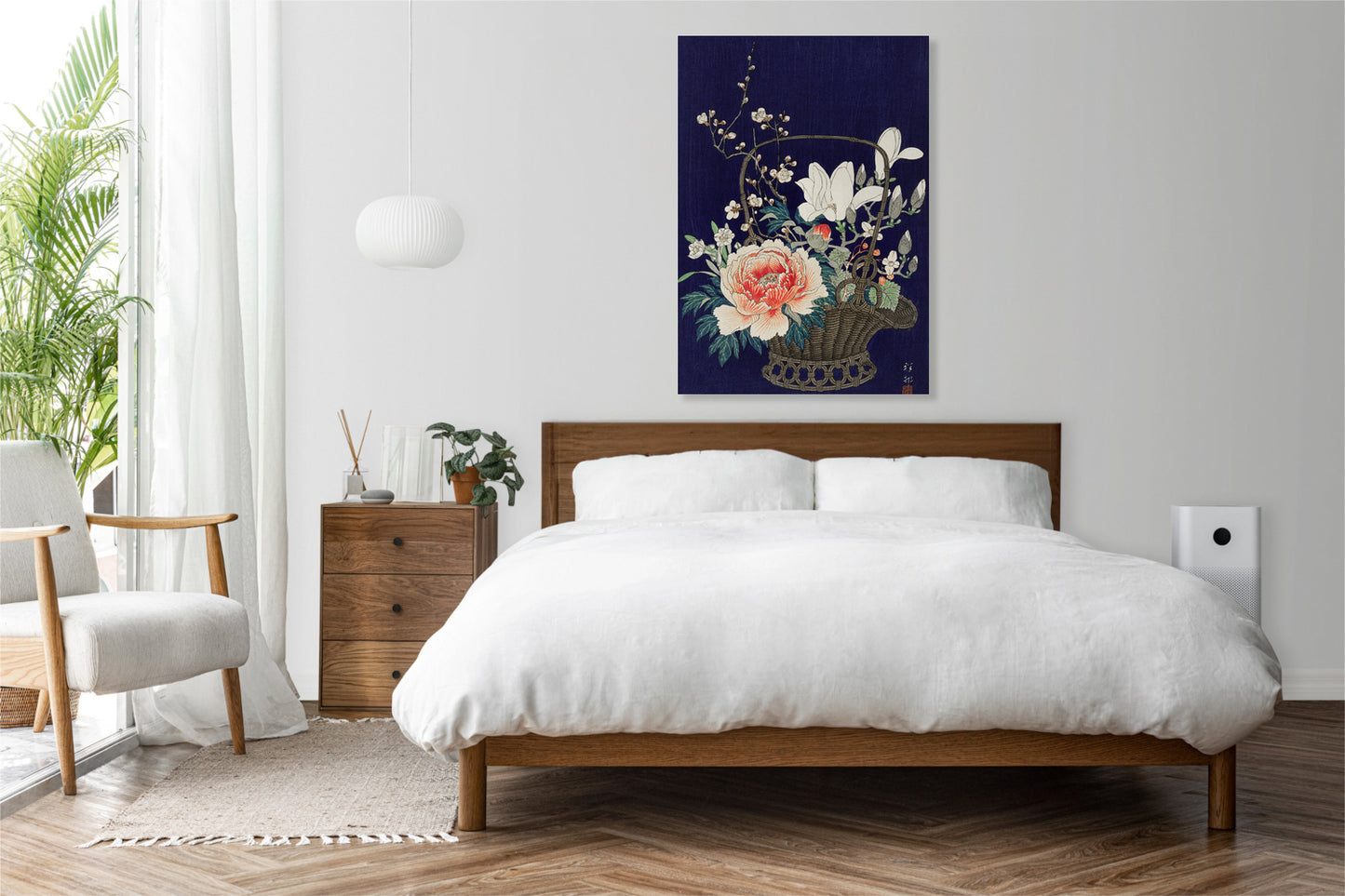Obraz  Bamboo Flower Basket, Koson Japoński Vintage do Salonu