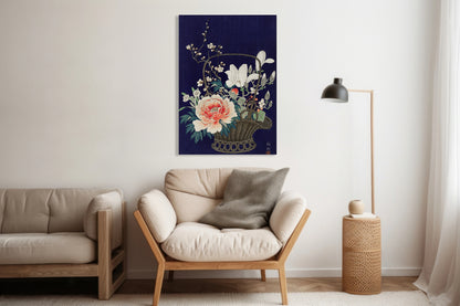 Obraz  Bamboo Flower Basket, Koson Japoński Vintage do Salonu