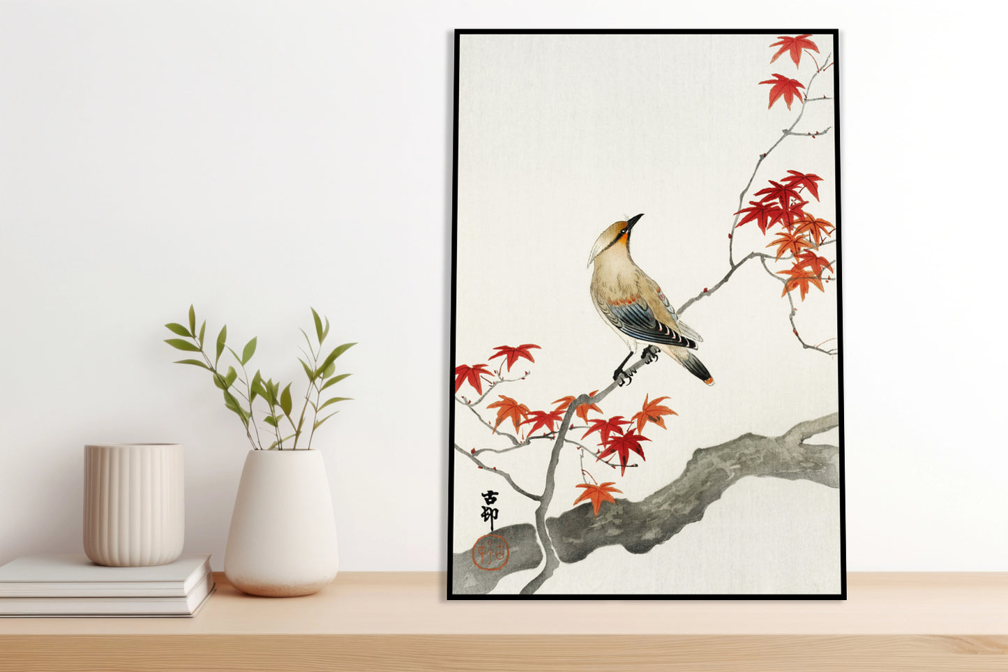 Plakat  Japanese Plague Bird on Maple, Koson Vintage do Salonu