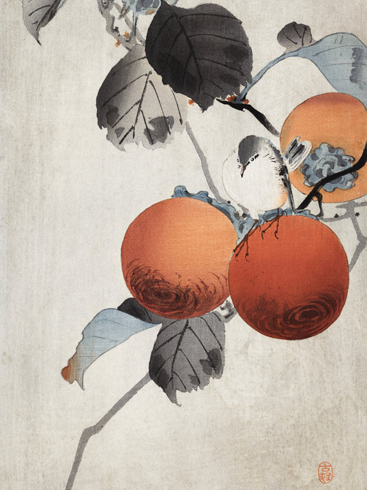 Plakat  Nuthatcher, Koson Japoński Vintage do Salonu