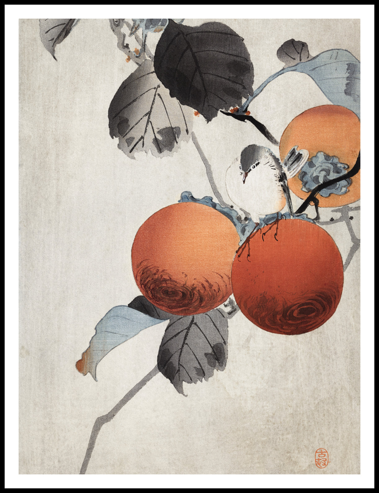Plakat  Nuthatcher, Koson Japoński Vintage do Salonu