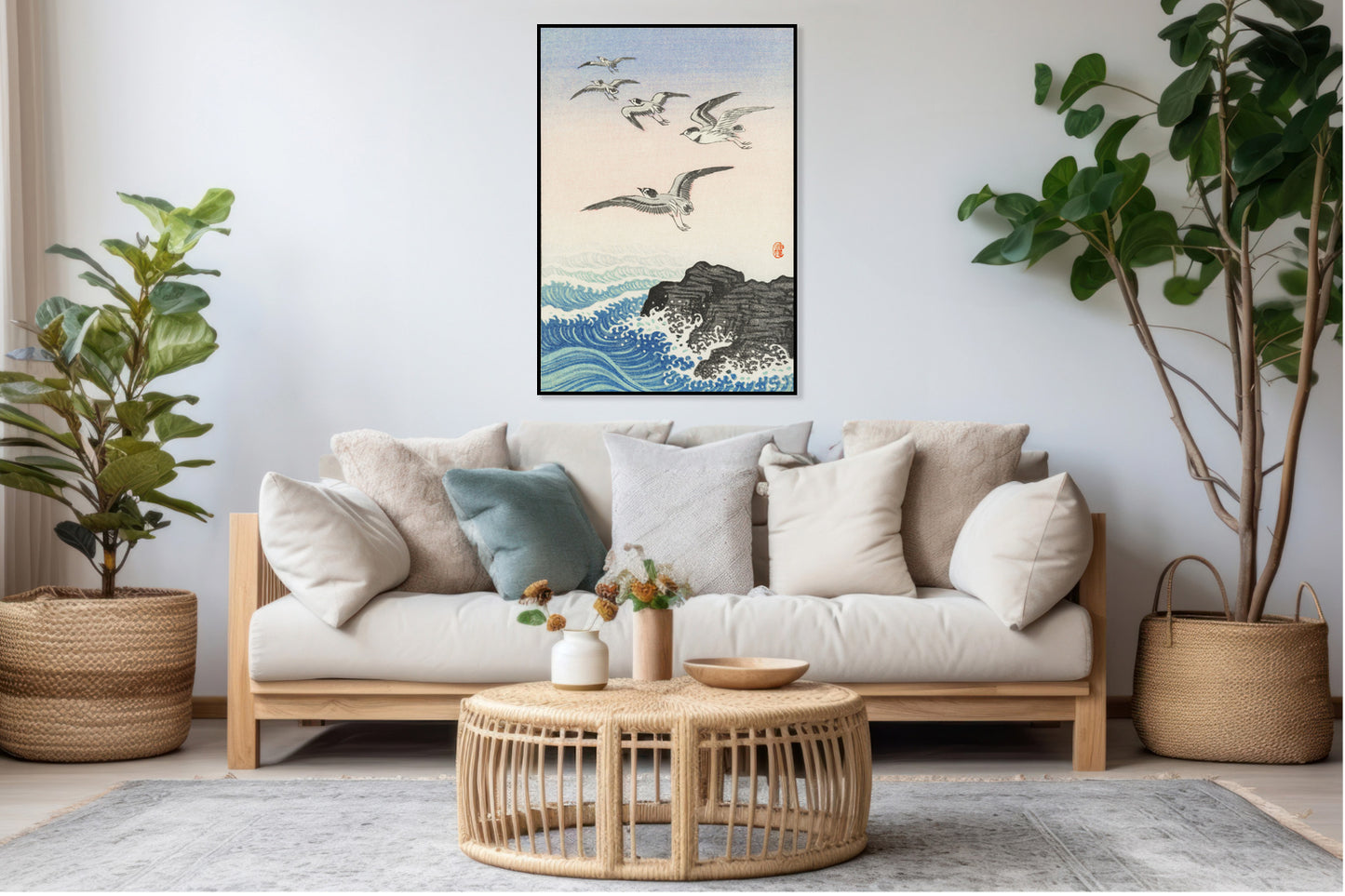 Plakat  Five Seagulls 2, Koson Japoński Vintage do Salonu