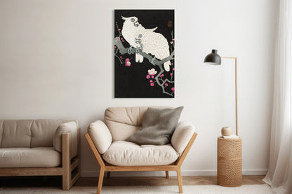 Obraz  Two Cockatoo, Koson Japoński Vintage do Salonu