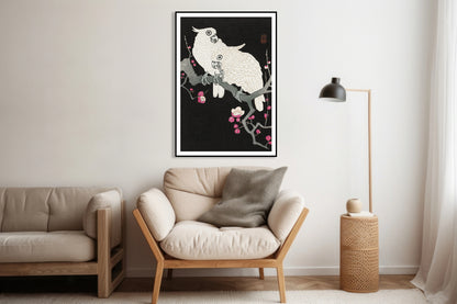 Plakat  Two Cockatoo, Koson Japoński Vintage do Salonu