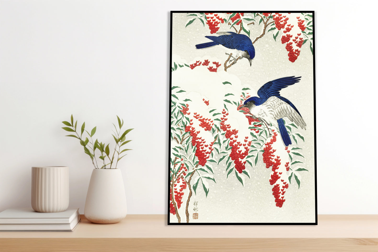 Plakat  Flycatchers, Koson Japoński Vintage do Salonu