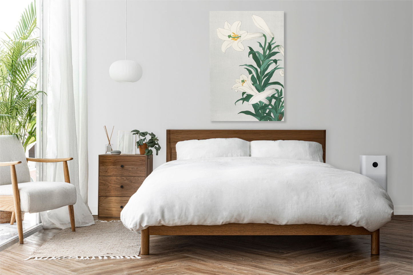 Obraz  Lilies, Koson Japoński Vintage do Salonu