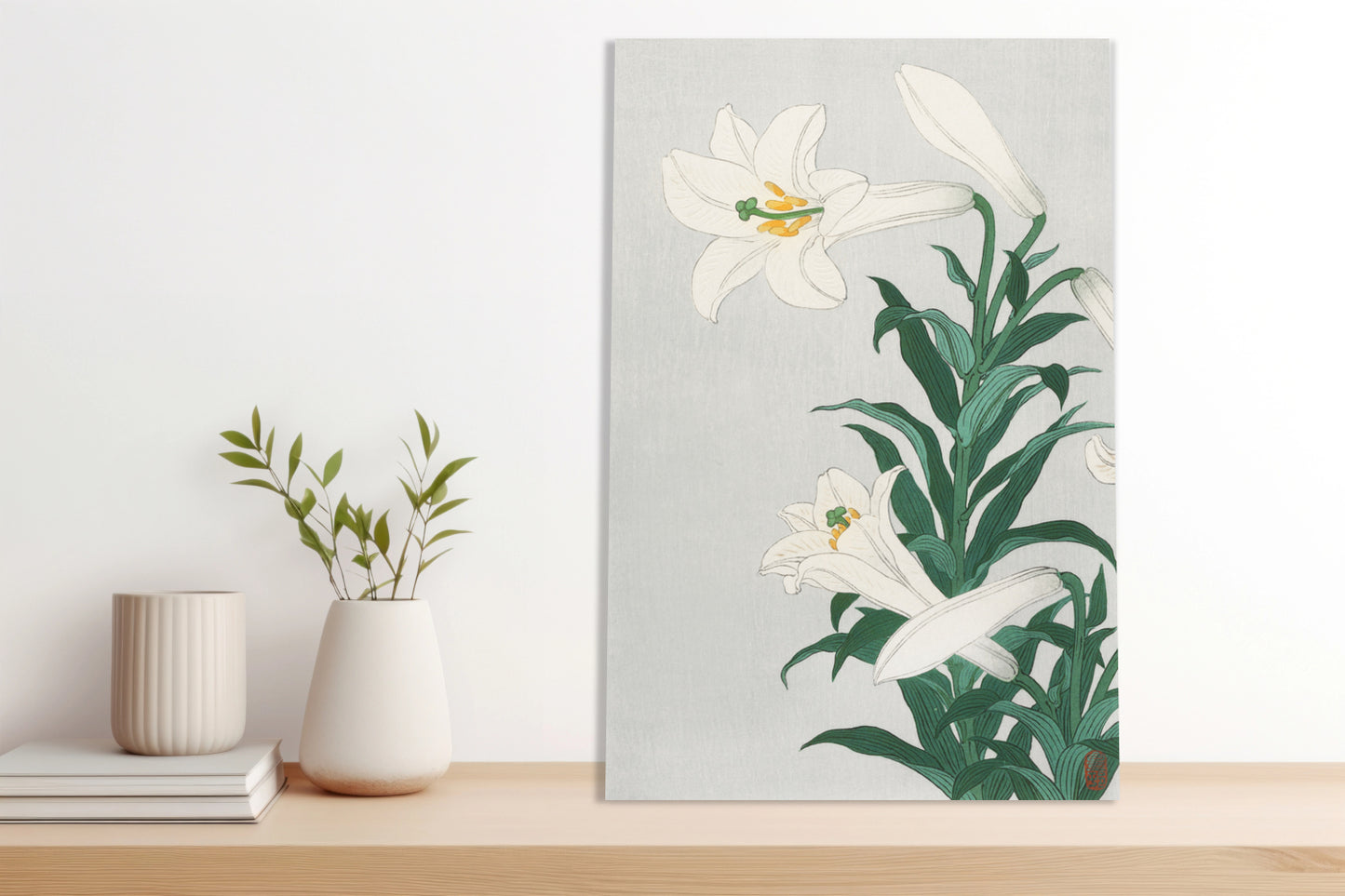 Obraz  Lilies, Koson Japoński Vintage do Salonu
