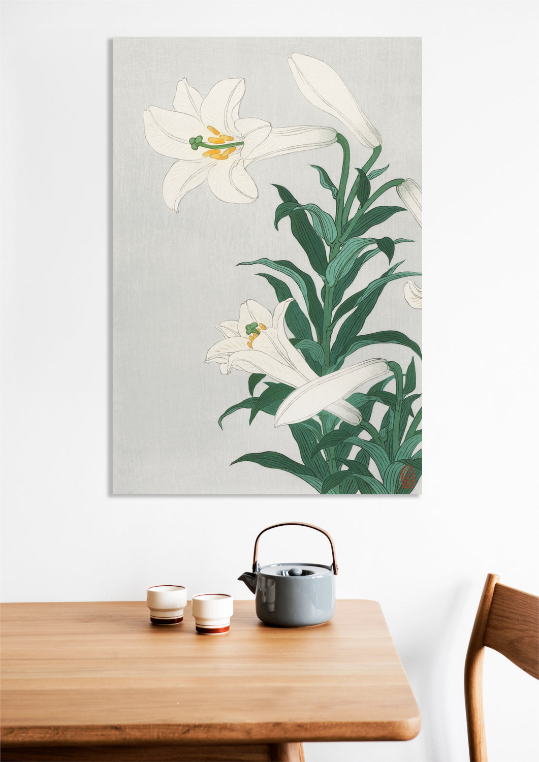 Obraz  Lilies, Koson Japoński Vintage do Salonu