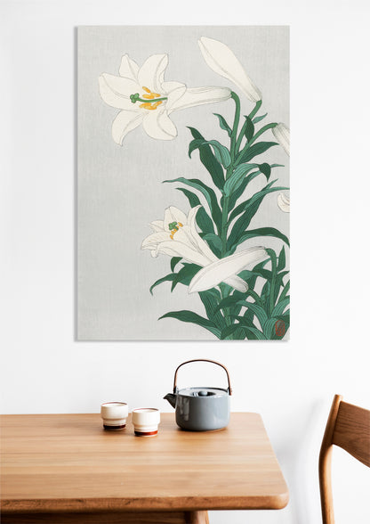 Obraz  Lilies, Koson Japoński Vintage do Salonu