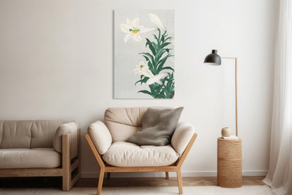 Obraz  Lilies, Koson Japoński Vintage do Salonu