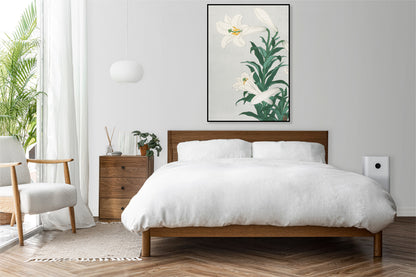 Plakat  Lilies, Koson Japoński Vintage do Salonu