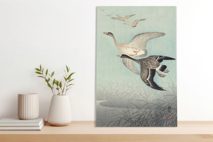 Obraz  Great Geese in Flight, Koson Japoński Vintage do Salonu