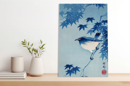 Obraz  Robin on a Maple Branch, Koson Japoński Vintage do Salonu