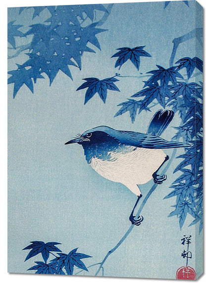 Obraz  Robin on a Maple Branch, Koson Japoński Vintage do Salonu
