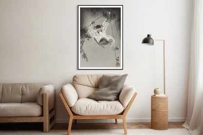 Plakat  Monkey, Koson Japoński Vintage do Salonu