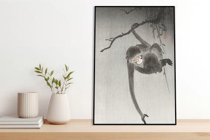 Plakat  Monkey 2, Koson Japoński Vintage do Salonu