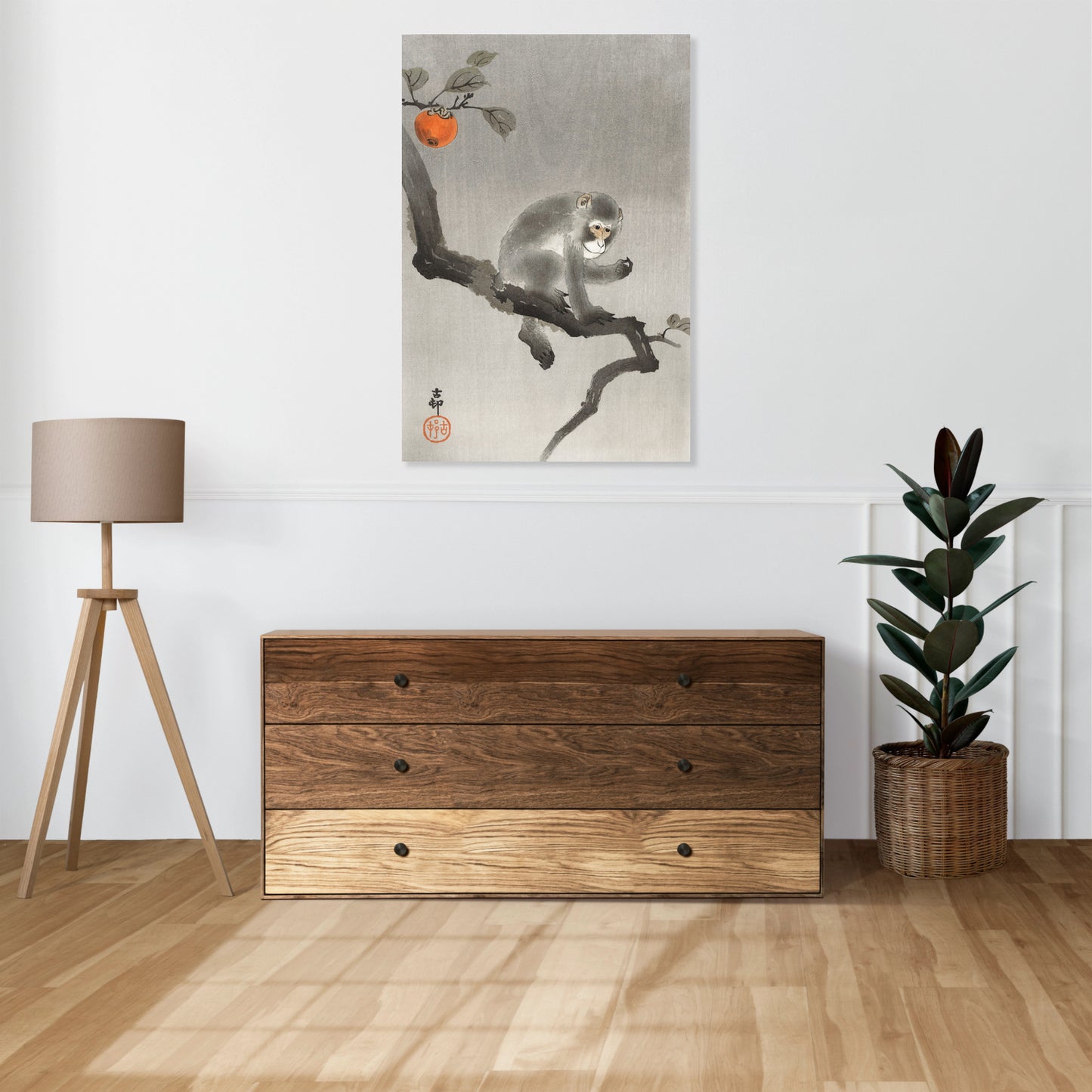 Obraz  Monkey 3, Koson Japoński Vintage do Salonu