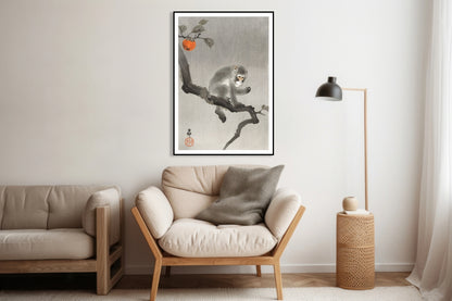 Plakat  Monkey 3, Koson Japoński Vintage do Salonu