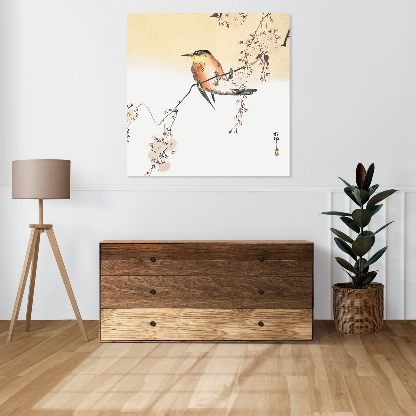 Obraz  Songbird, Koson Japoński Vintage do Salonu