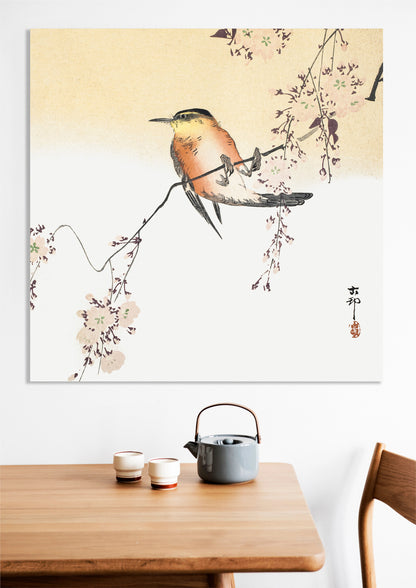 Obraz  Songbird, Koson Japoński Vintage do Salonu