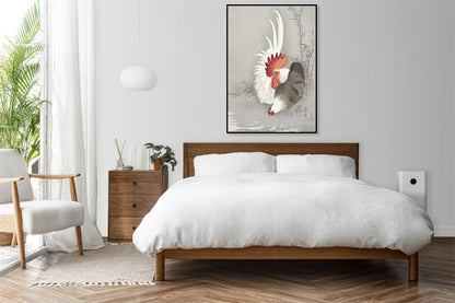 Plakat  Rooster and Chicken, Koson Japoński Vintage do Salonu