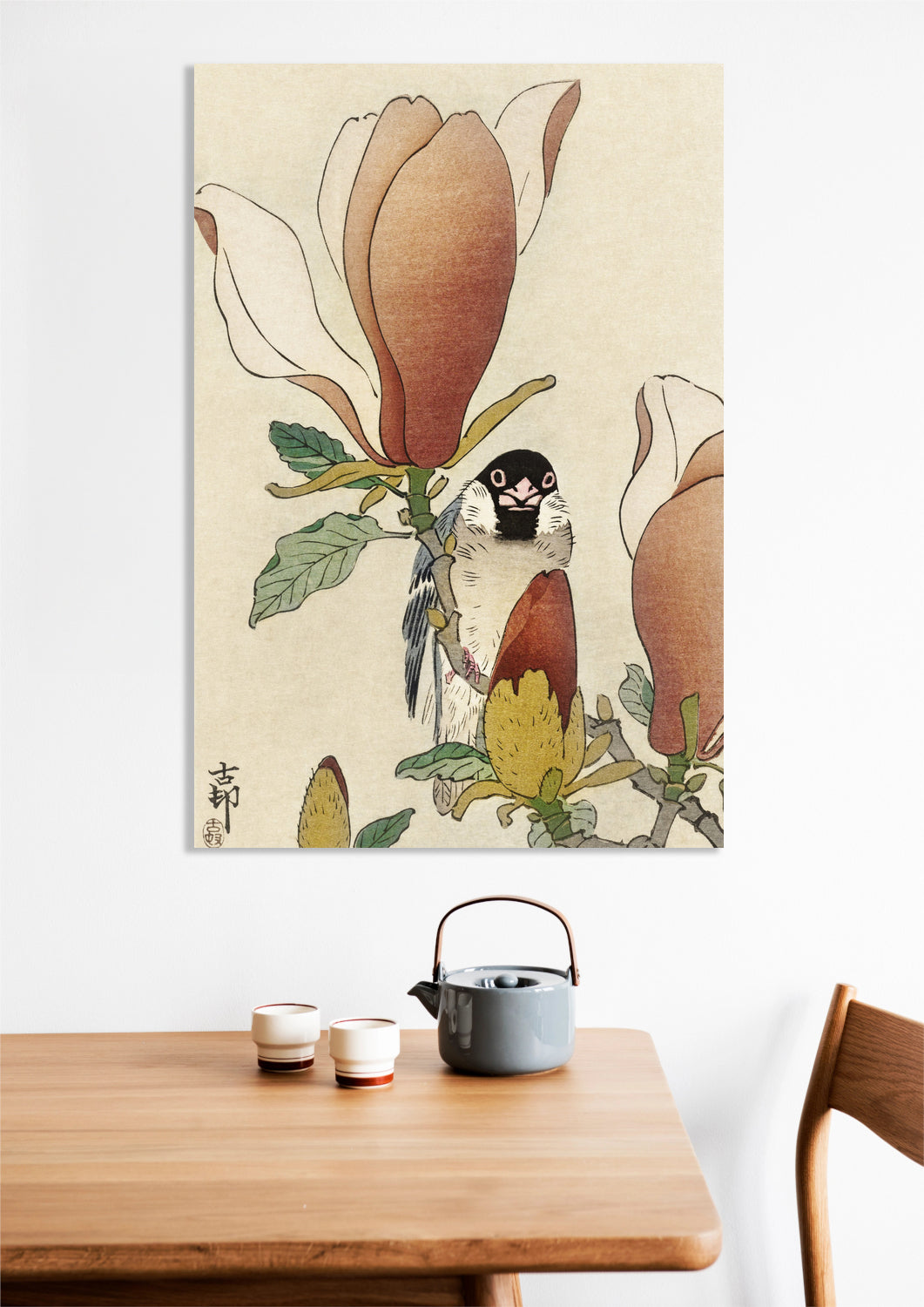 Obraz  Sparrow, Koson Japoński Vintage do Salonu