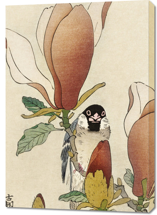 Obraz  Sparrow, Koson Japoński Vintage do Salonu