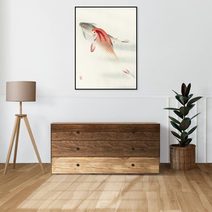 Plakat  Two Carp, Koson Japoński Vintage do Salonu
