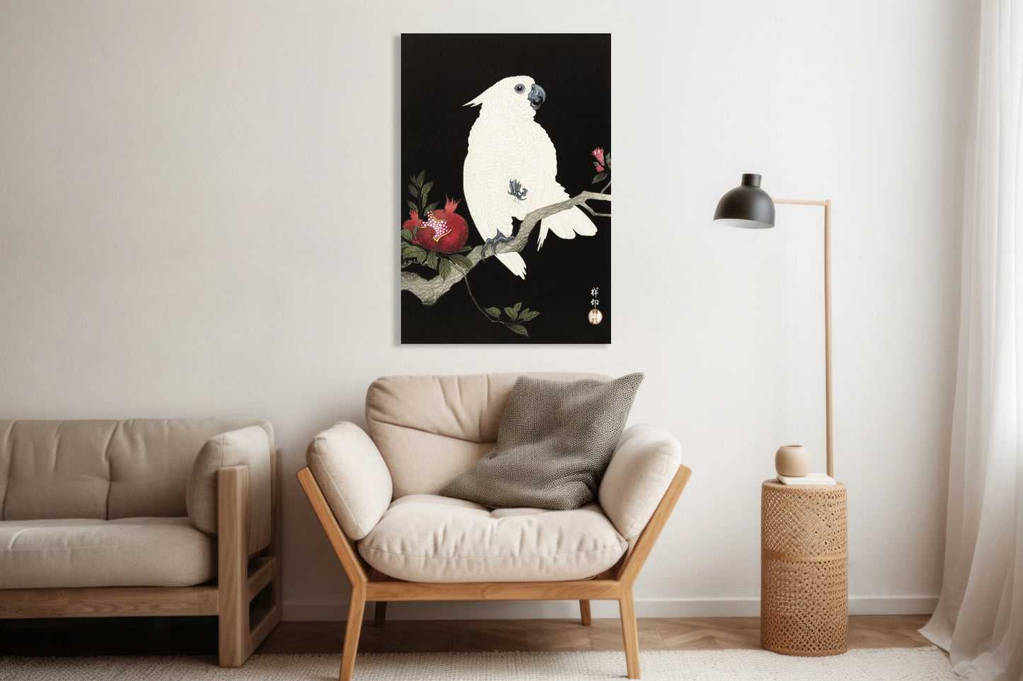 Obraz  Cockatoo and Pomegranate 2, Koson Vintage do Salonu