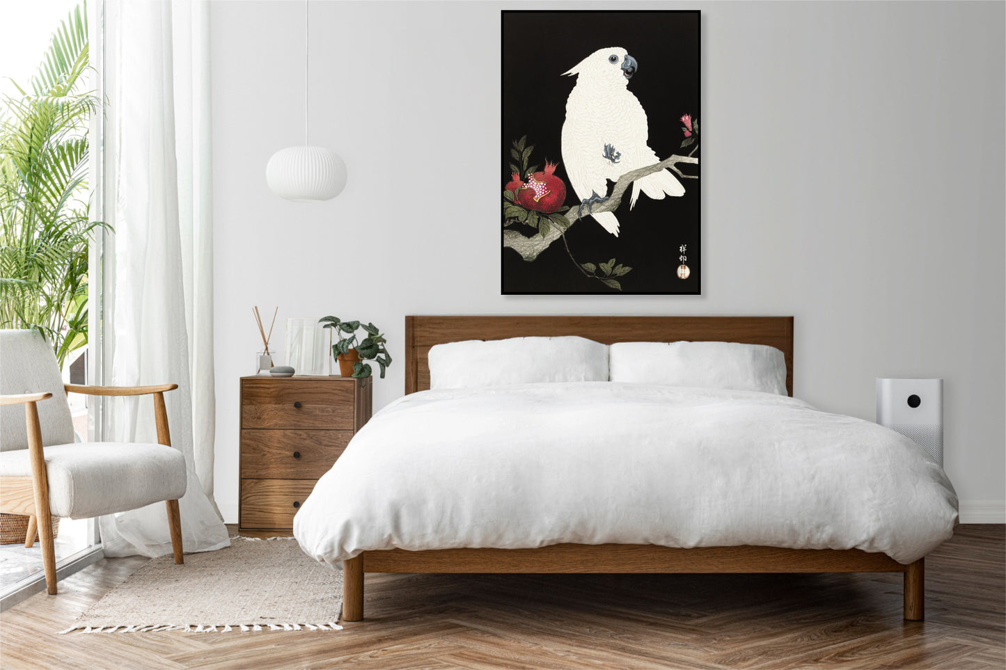 Plakat  Cockatoo and Pomegranate 2, Koson Vintage do Salonu