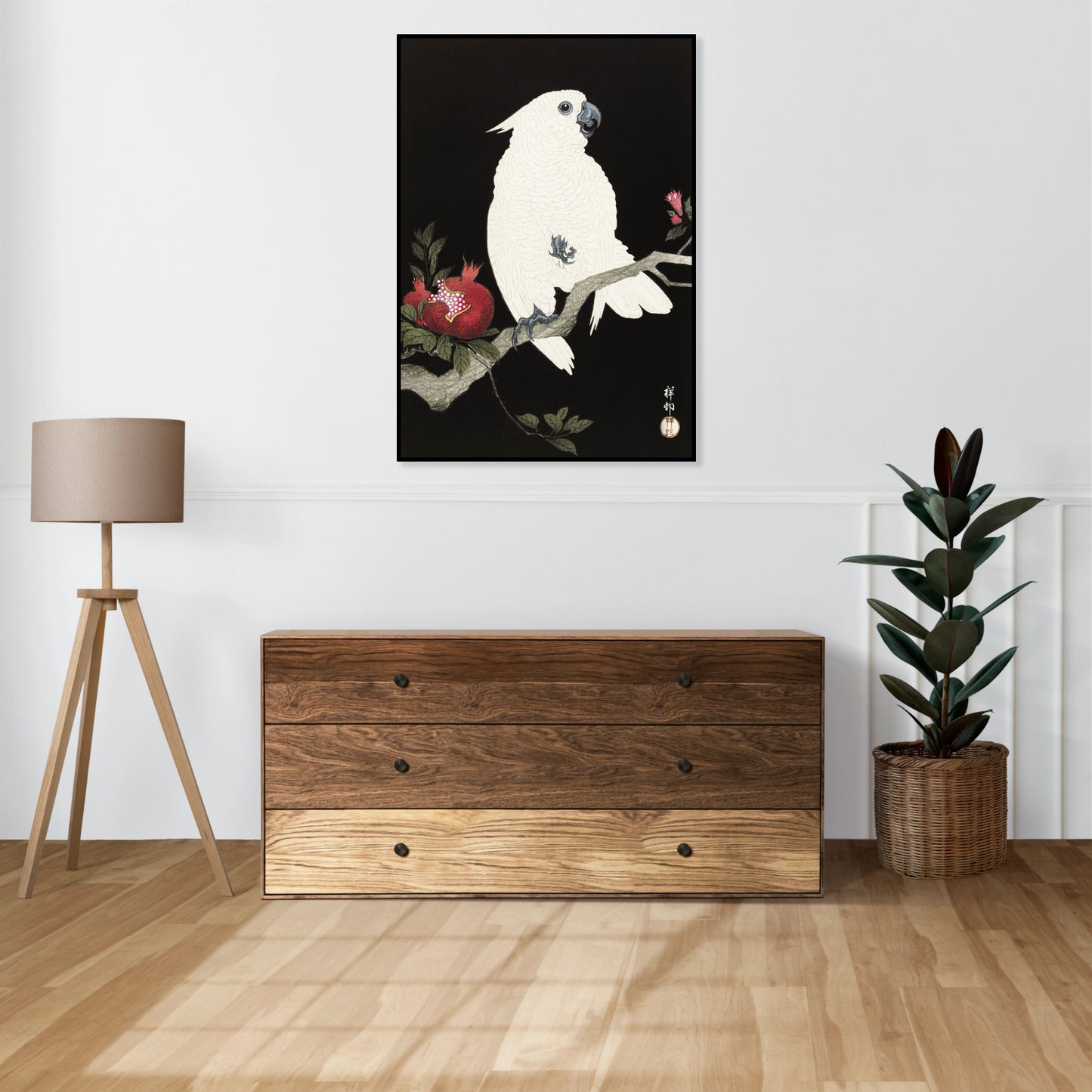 Plakat  Cockatoo and Pomegranate 2, Koson Vintage do Salonu