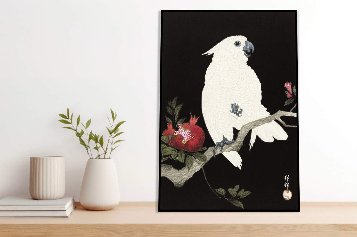 Plakat  Cockatoo and Pomegranate 2, Koson Vintage do Salonu
