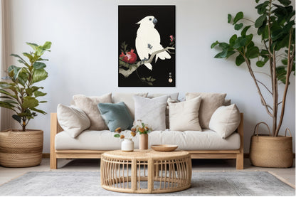 Plakat  Cockatoo and Pomegranate 2, Koson Vintage do Salonu