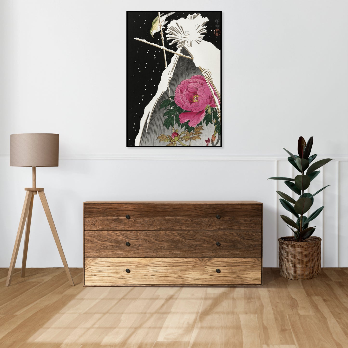Plakat  Siberian bluechat, Koson Japoński Vintage do Salonu
