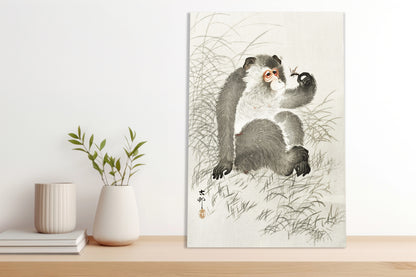 Obraz  Monkey with Insect, Koson Japoński Vintage do Salonu