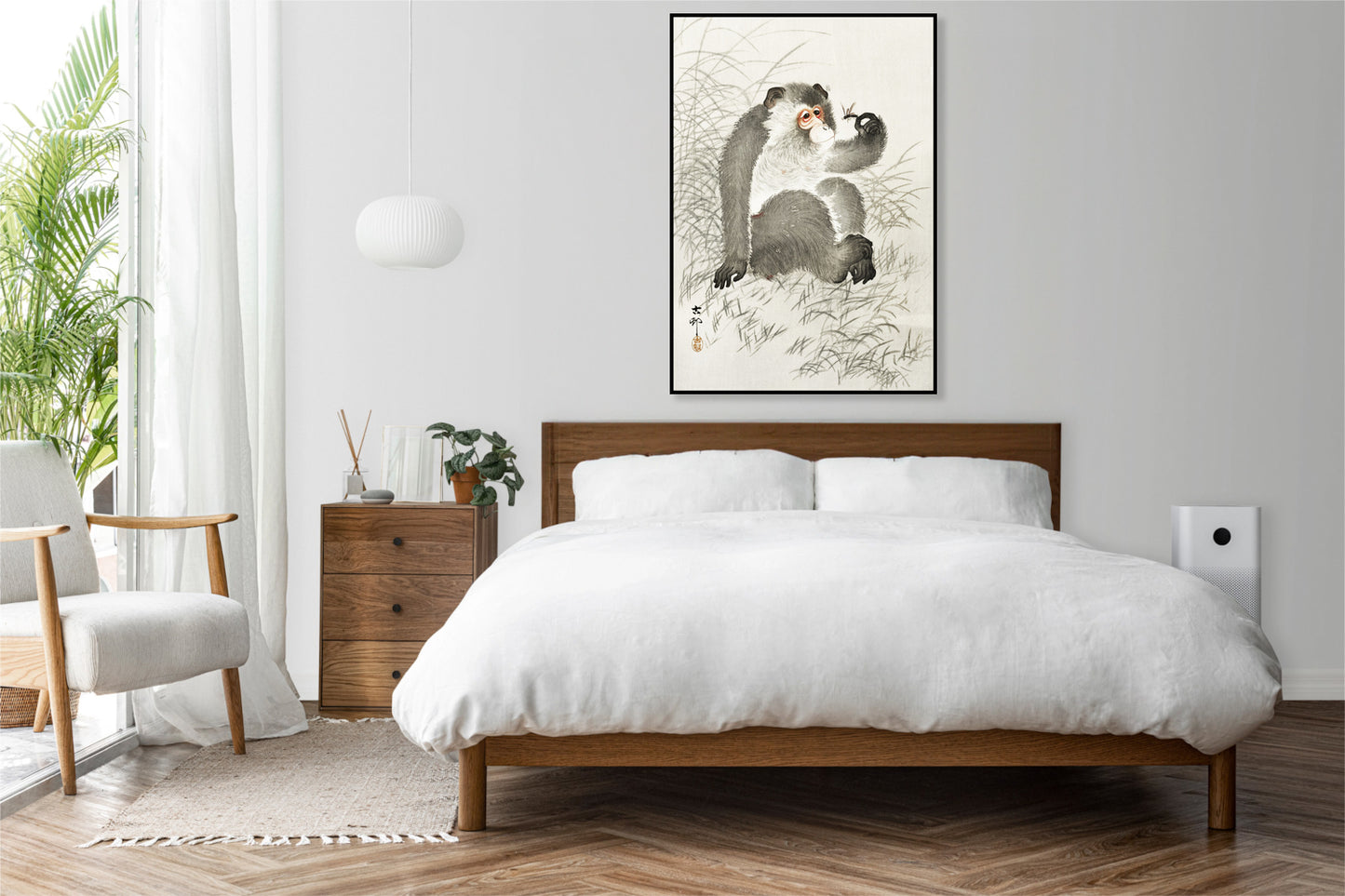 Plakat  Monkey with Insect, Koson Japoński Vintage do Salonu