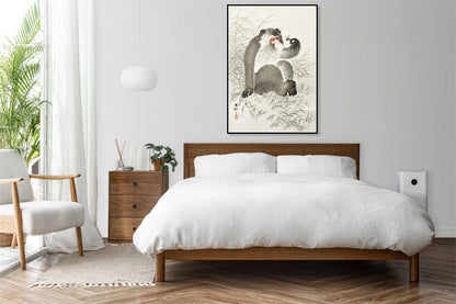 Plakat  Monkey with Insect, Koson Japoński Vintage do Salonu