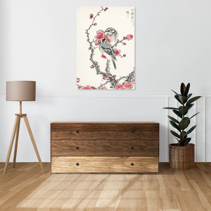 Obraz  Pine Bunting, Kashu Japoński Vintage do Salonu