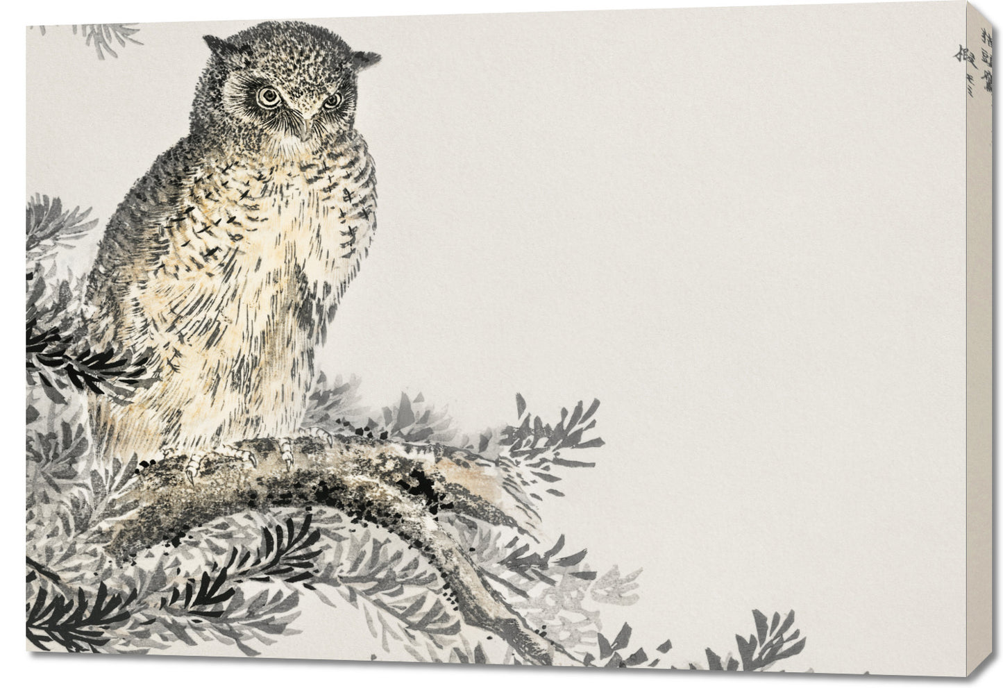 Obraz  Japanese Scops Owl, Kashu Vintage do Salonu