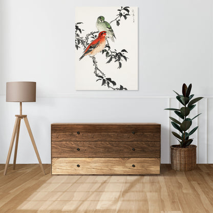 Obraz  Crossbill, Kashu Japoński Vintage do Salonu