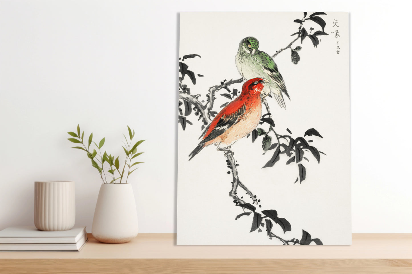Obraz  Crossbill, Kashu Japoński Vintage do Salonu