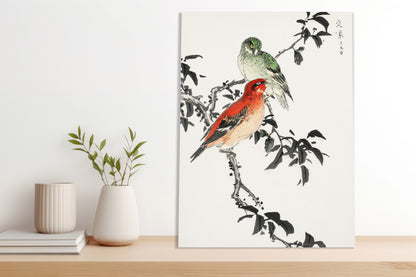 Obraz  Crossbill, Kashu Japoński Vintage do Salonu